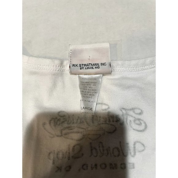 HARLEY-DAVIDSON WOMANS SHIRT‎ SIZE LARGE WHITE F1 - Picture 5 of 9